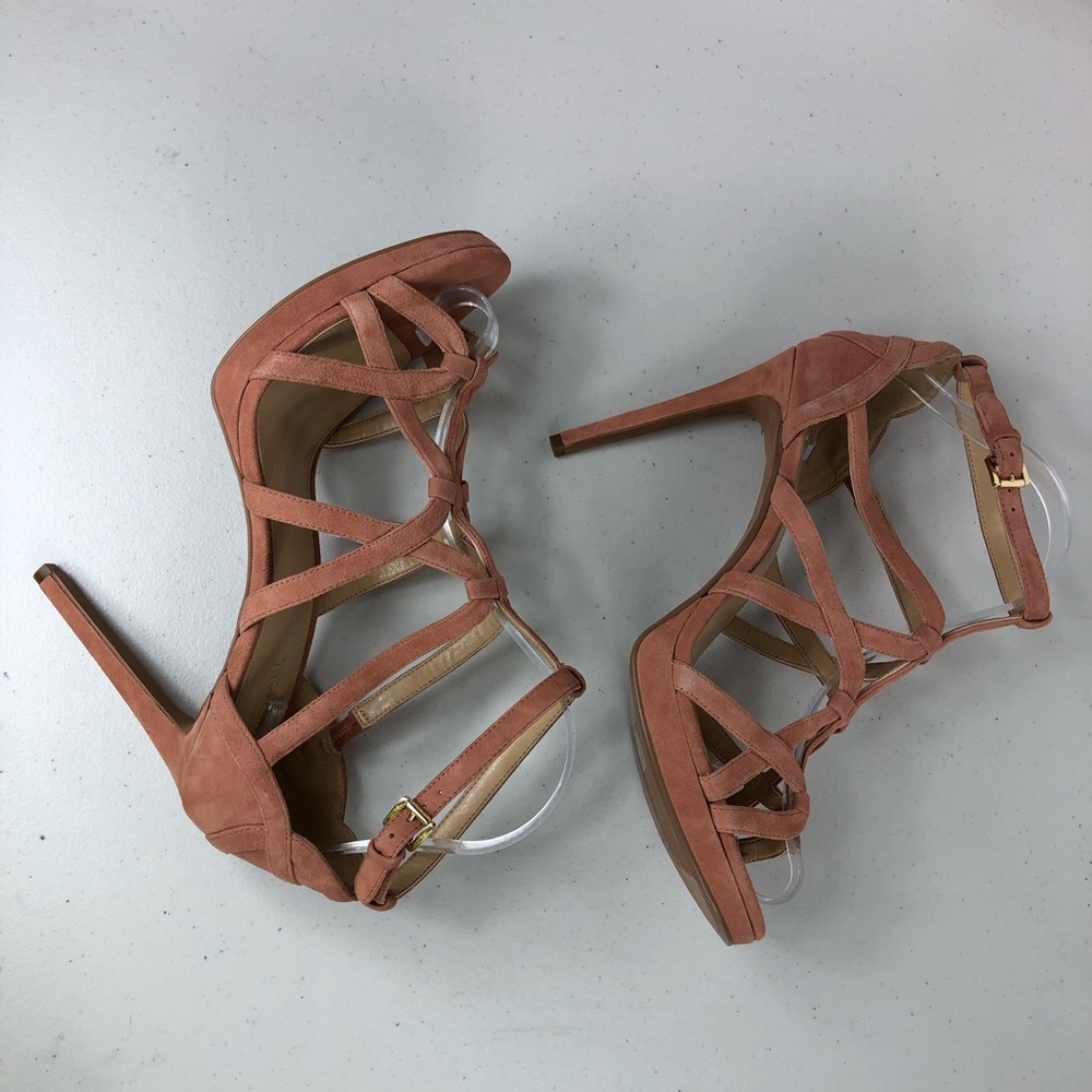 Michael Kors Heeled Crisscross Sandals Size 9.5 M - Picture 6 of 8